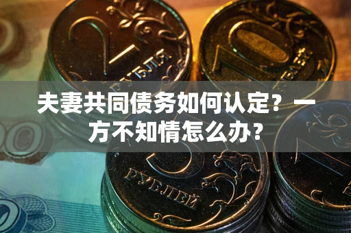 武汉夫妻共同债务如何认定？一方不知情怎么办？