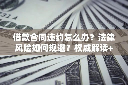 武汉借款合同违约怎么办?法律风险如何规避?权威解读+实用指南 武汉借款合同违约怎么办?法律风险如何规避?权威解读+实用指南