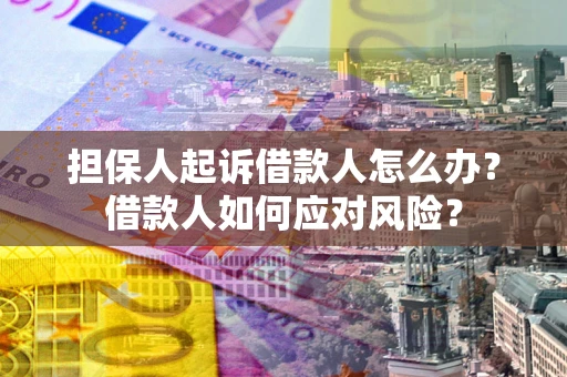 武汉担保人起诉借款人怎么办？借款人如何应对风险？